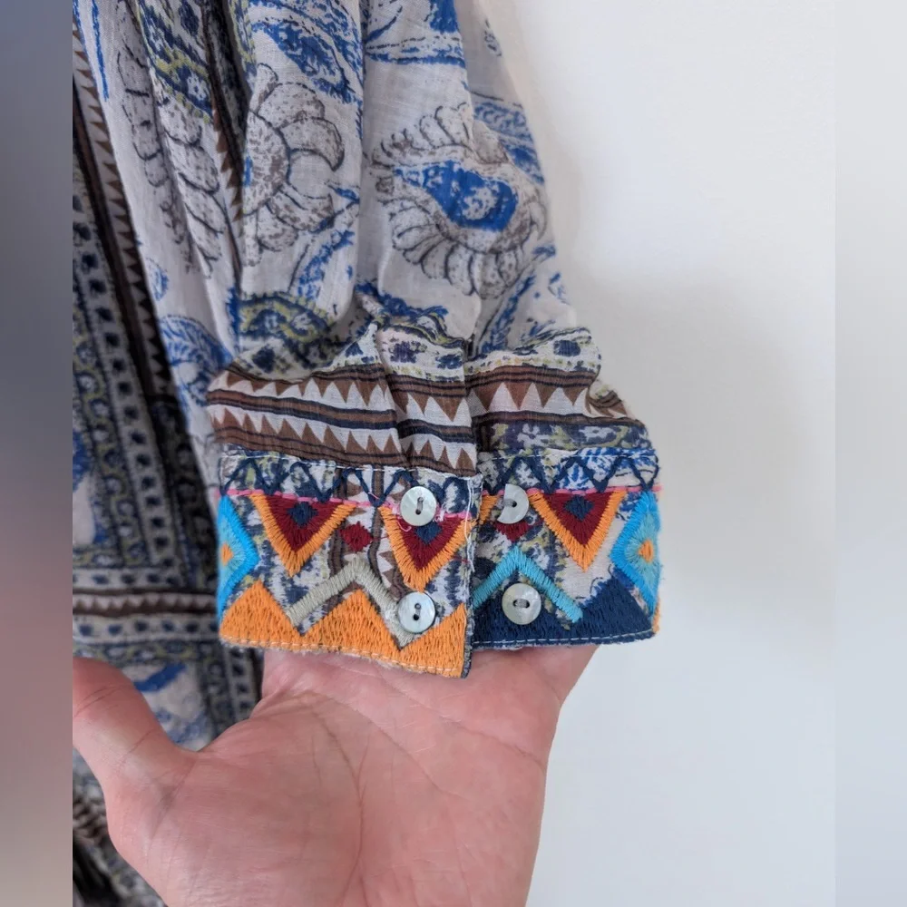 Jaded Gypsy Whimsy Trails Mixed Print Dress Swim Cover